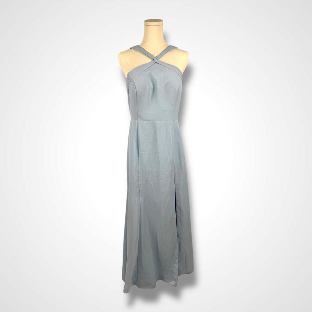 Women's Azazie Jr. Bridesmaid or Petite Bridesmaid Rue Dress in Sky Blue Size 0
